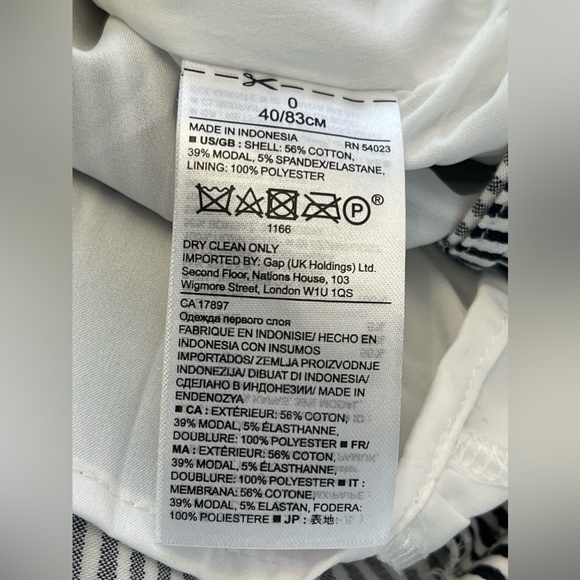 Banna Republic One Shoulder Ruffle Detail Stripped Top Size 0 - Picture 6 of 8